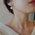 18k Gold Plated Sterling Silver Mother of the Pearl Hoop
